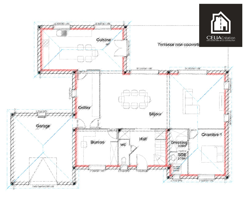 Plan du modèle de maison Emy