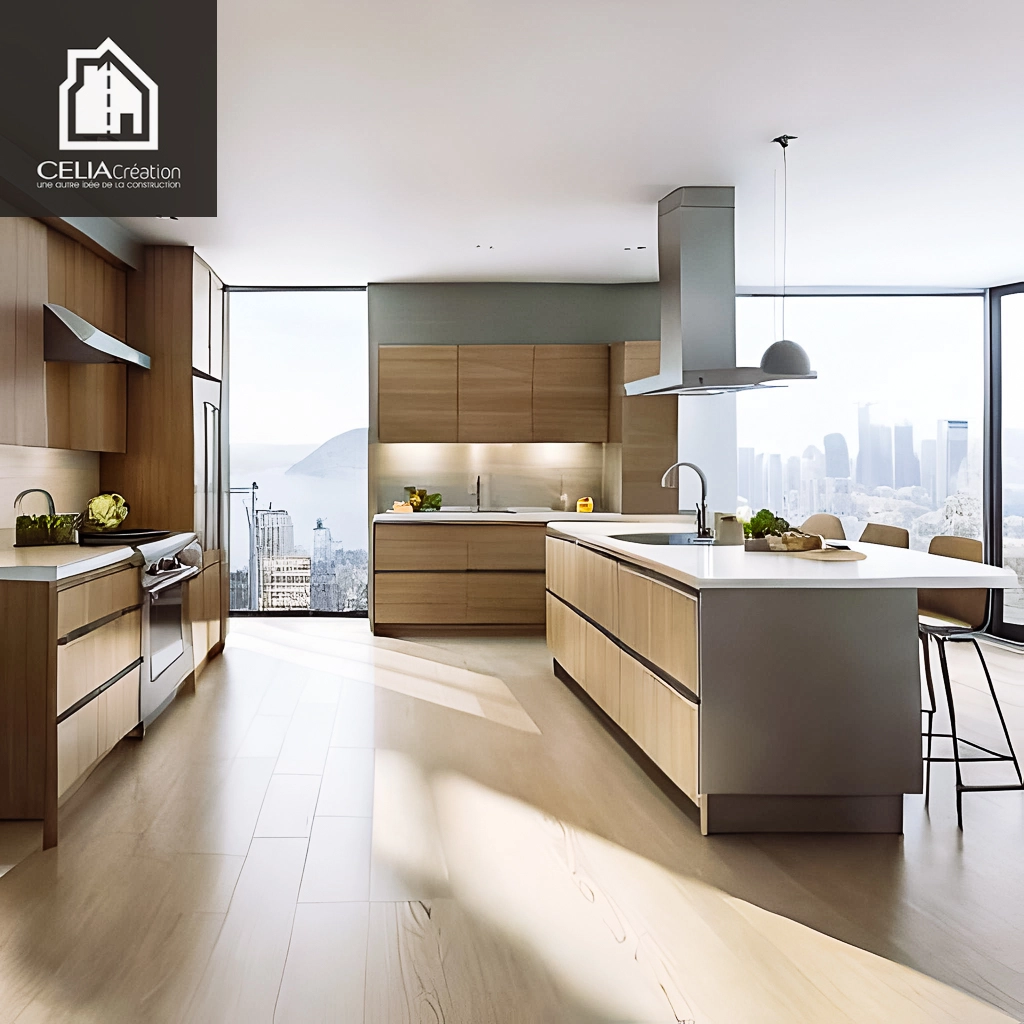 Découvrez cette cuisine moderne aux lignes épurées et au design minimaliste pour un style contemporain en 2023